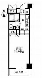 レジディア上野御徒町 1302 間取り図
