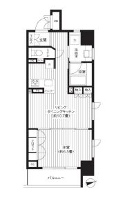 レジディア新御徒町 406 間取り図
