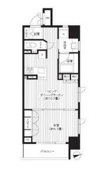 レジディア新御徒町 406 間取り図
