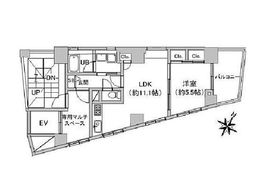 ベルア池尻 301 間取り図