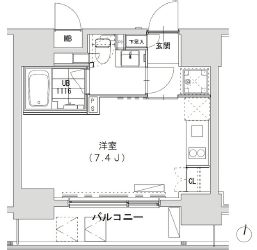 グランディオール広尾テラス 904 間取り図