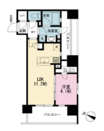 ルジェンテ千代田神保町 8階 間取り図