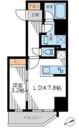 ザ・パーククロス門前仲町 504 間取り図