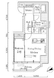 ザ・パーククロス門前仲町 604 間取り図