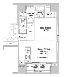 コンフォリア錦糸町 801 間取り図