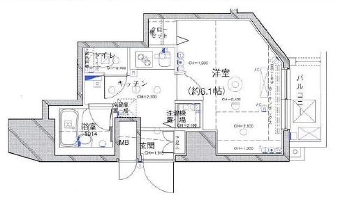 パレステュディオ六本木 12階 間取り図