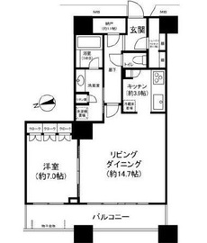 芝浦アイランド グローヴタワー 30階 間取り図