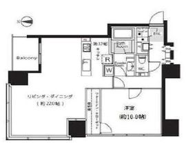 シティタワーズ豊洲ザ・ツイン ノースタワー 30階 間取り図