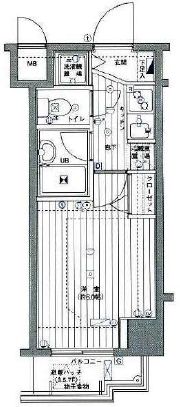 グランド・ガーラ麻布十番 6階 間取り図