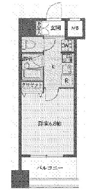 ドゥーエ新川 1105 間取り図