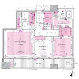 ブランズ ザ・ハウス一番町 3階 間取り図