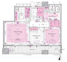 ブランズ ザ・ハウス一番町 2階 間取り図