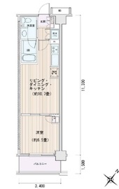 エスティメゾン豊洲レジデンス 725 間取り図