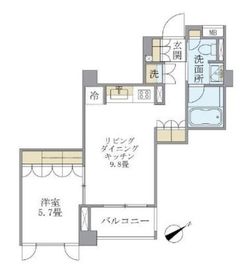 アパートメンツ元麻布内田坂 306 間取り図