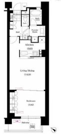 ブリリアイスト三軒茶屋アイビーテラス i704 間取り図