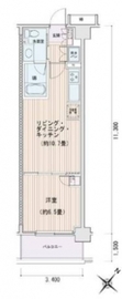 エスティメゾン豊洲レジデンス E821 間取り図