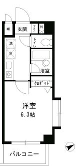 ルベールデュソレイユ 209 間取り図