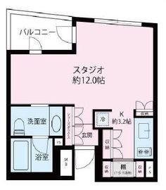プラウドジェム市ヶ谷 2階 間取り図