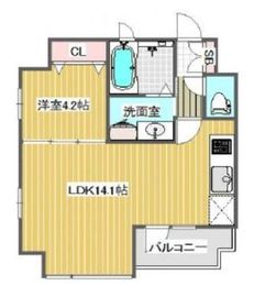コスモグラシア人形町 9階 間取り図