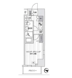 プライマル五反田 601 間取り図