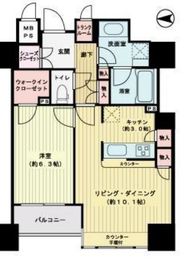 東陽町セントラルタワー 6階 間取り図