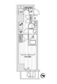 プライマル五反田 705 間取り図