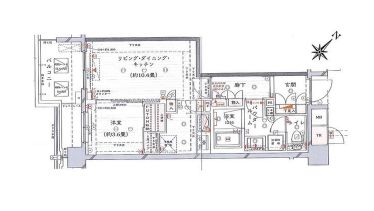 イニシアイオ目黒 1階 間取り図