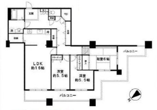 晴海ビュータワー（晴海アイランドトリトンスクエアビュータワー） 41階 間取り図