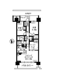 クラッシィハウス目黒洗足 6階 間取り図