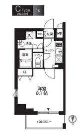 セレスト両国 601 間取り図