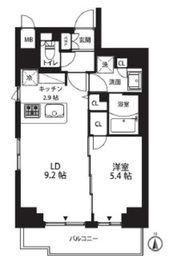 セレスト両国 204 間取り図