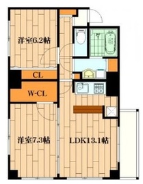 オーク高輪2 902 間取り図