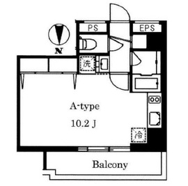 広尾ウエスト 9D 間取り図