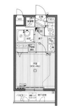 ガラ・ステージ麻布十番 9階 間取り図