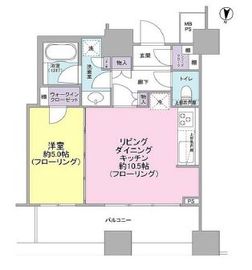 ウェリスシティ大森タワー 8階 間取り図