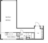 グランカーサ六本木 101 間取り図