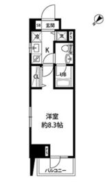 ルクレ日本橋馬喰町 406 間取り図