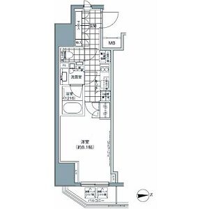 パークハビオ上野3丁目 501 間取り図