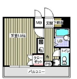 レジディア木場 1203 間取り図