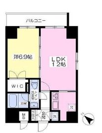 フォレシティ小伝馬町 1401 間取り図