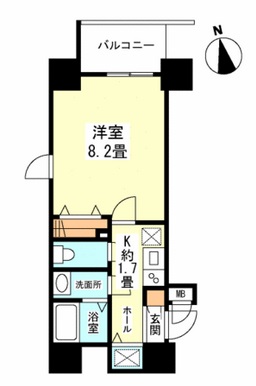 ガーラプレイス新宿御苑 303 間取り図