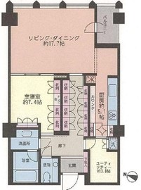 平河町森タワーレジデンス 17階 間取り図