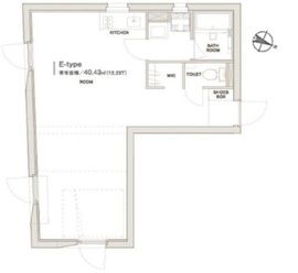 モデリアデイズ護国寺 201 間取り図