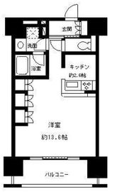 パークキューブ東品川 318 間取り図