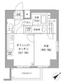 グランベル中落合 1403 間取り図