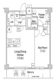 コンフォリア駒場 417 間取り図