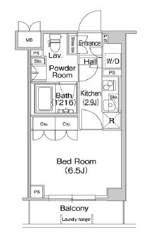 コンフォリア駒場 216 間取り図