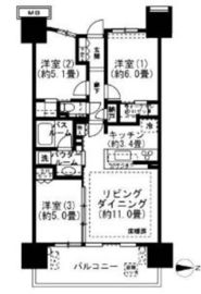 シティテラス東陽町 4階 間取り図