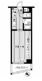 アクシア千駄ヶ谷 4階 間取り図