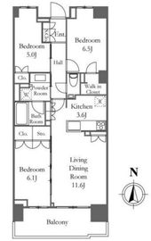 プラウド木場 4階 間取り図